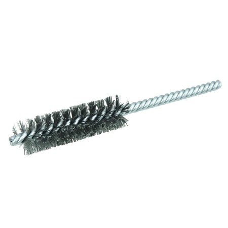 WEILER 3/4" Power Tube Brush, .008" Steel Wire Fill, 2-1/2" Brush Length 21247